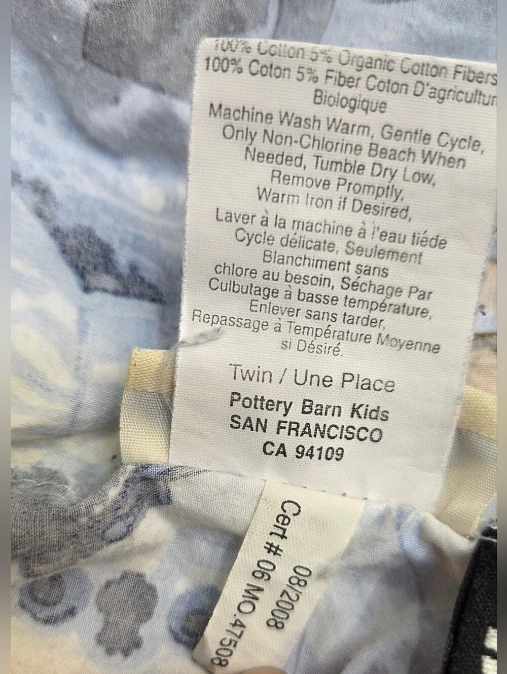 Pottery Barn Kids Star Wars Twin Sheet Set.